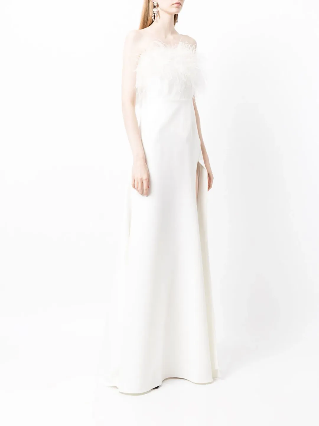 Rachel Gilbert Linc Gown Ivory AU Size 12 for rent on The Volte - main image