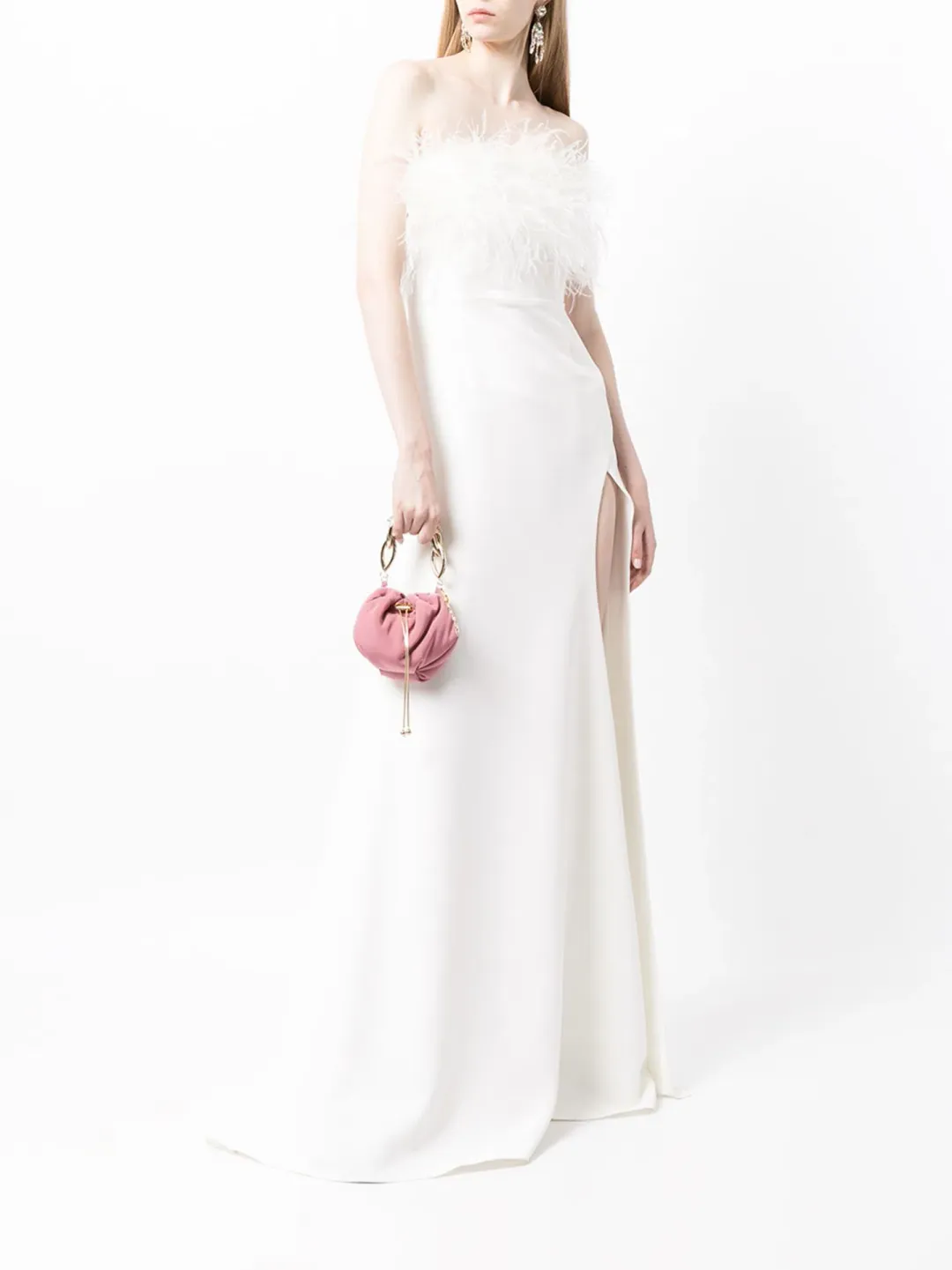 Rachel Gilbert Linc Gown Ivory AU Size 12 for rent on The Volte - main image