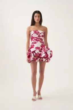Aje Violette Bubble Hem Mini Dress Floral Size 6 for rent on The Volte - image 1