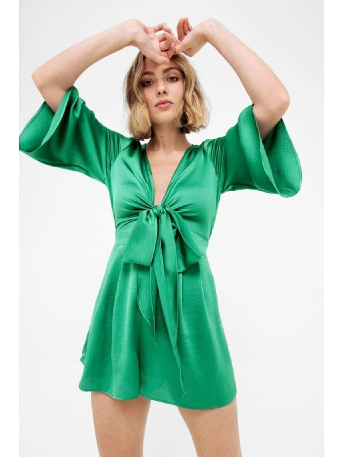 Sheike Provincial Playsuit Green Size 6 - Image 1