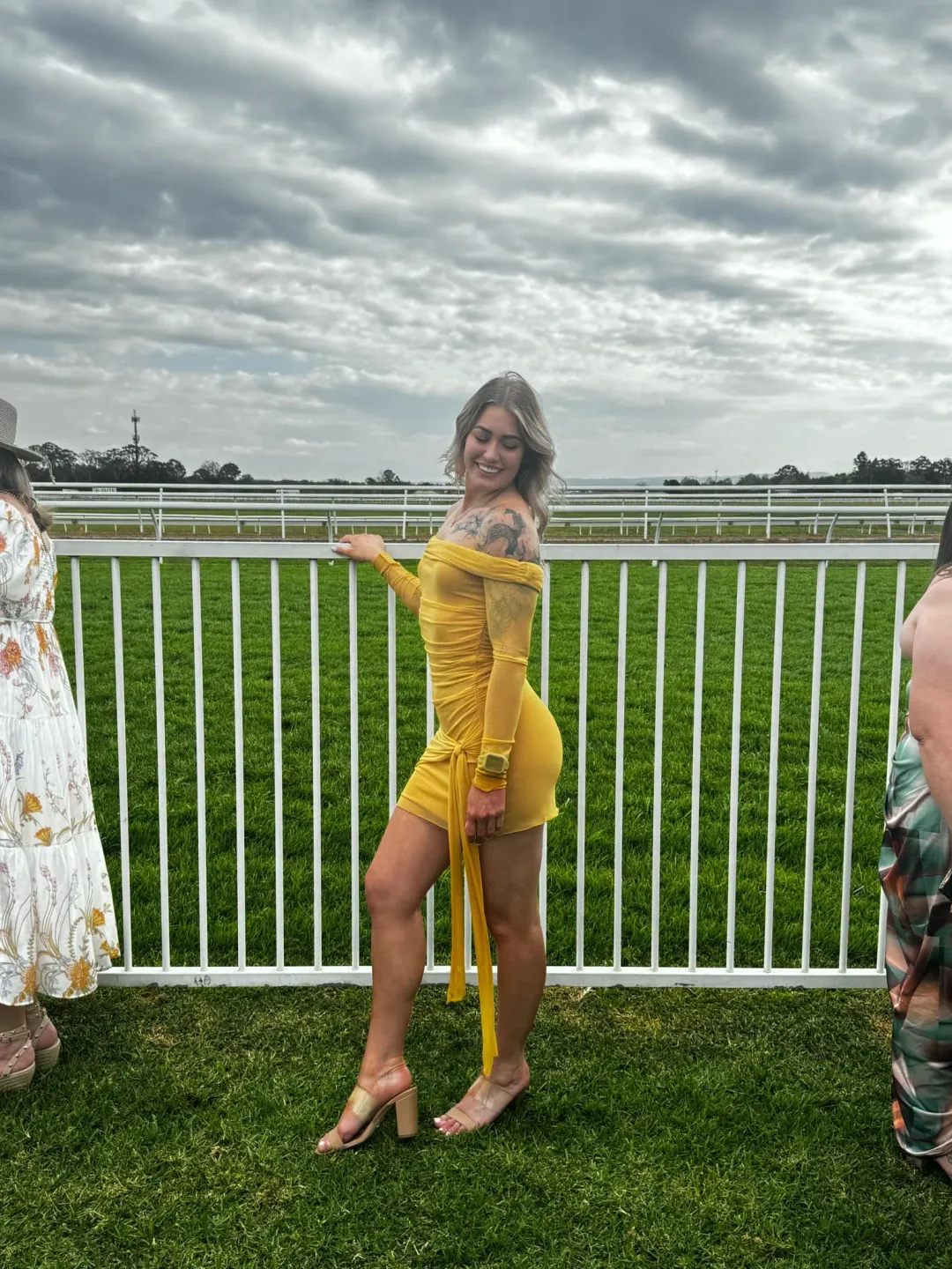 BENNI - Yasmin Mini Dress in Mustard Size AU 8 for rent on The Volte - main image