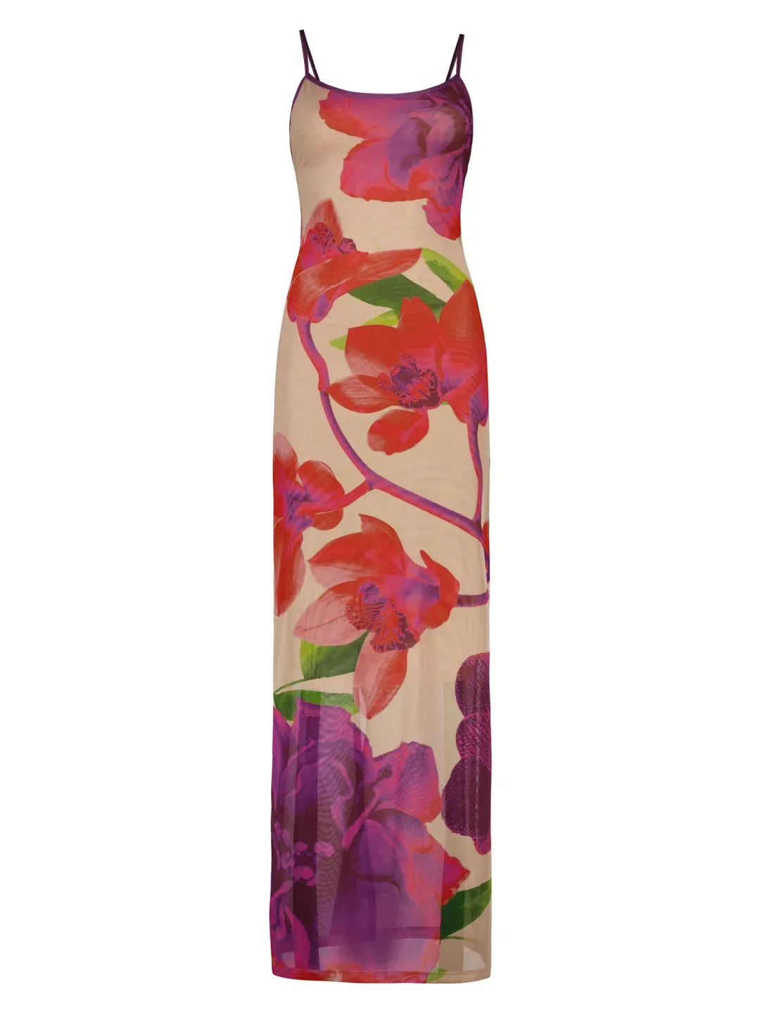 With Harper Lu Slip Dress in Fuchsia Bloom Size S / AU 8 for rent on The Volte - main image