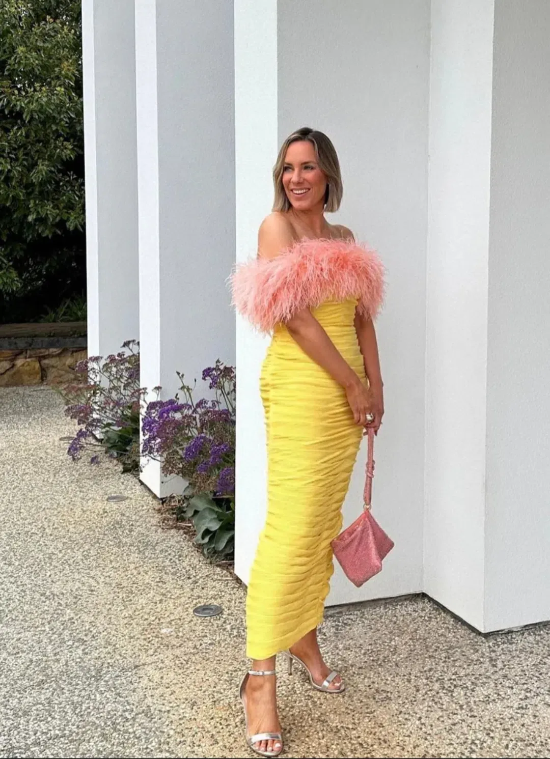 Rachel Gilbert Zion Midi Dress in Yellow Size 3 / AU 12 for rent on The Volte - main image