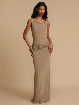Arcina Ori Matisse Dress Metallic Malt Size M / AU 10 for rent on The Volte - image 1