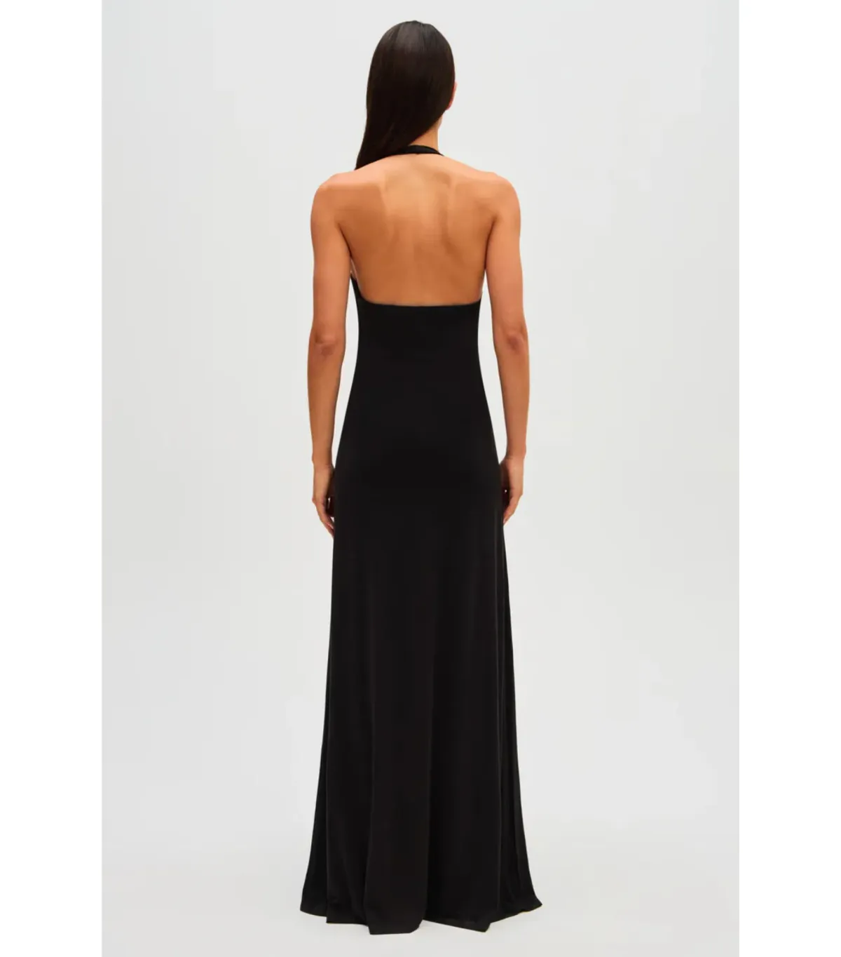 MISHA Jennifer Cupro Maxi Dress Black Size 6/XS - Image 3