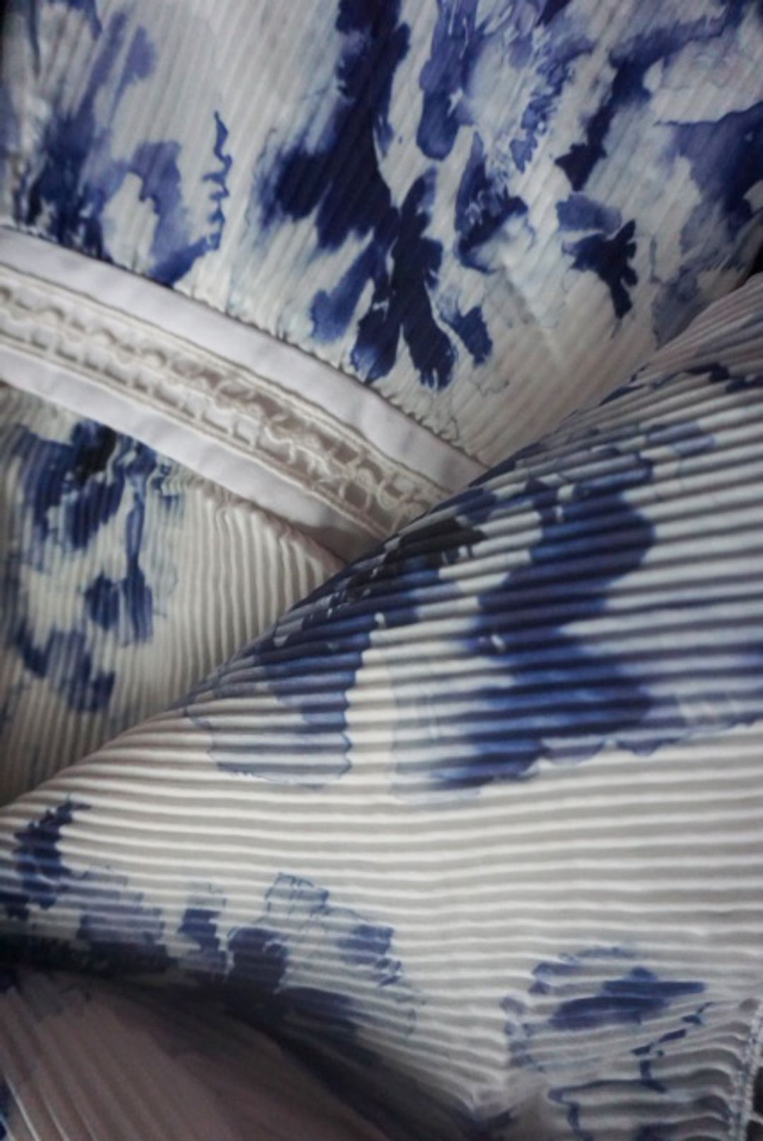 Talulah off the shoulder blue and white floral dress 12 for rent on The Volte - main image