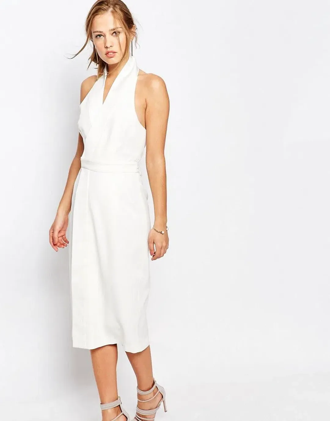 Keepsake Wrap Dress White Size 12 for rent on The Volte - main image