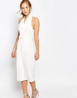 Keepsake Wrap Dress White Size 12 for rent on The Volte - image 1