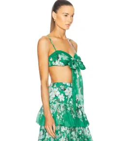 Zimmermann Everley Set Green Floral Size 0 / AU 8 for rent on The Volte - image 2
