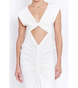 Pfeffier Ramos Dress Off White Size AU 8 for rent on The Volte - image 3