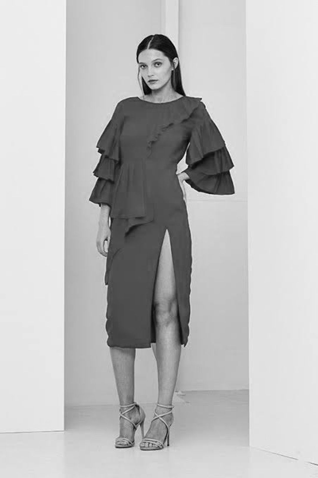 Maurie & Eve Navy Blue Dress 12 for rent on The Volte - main image