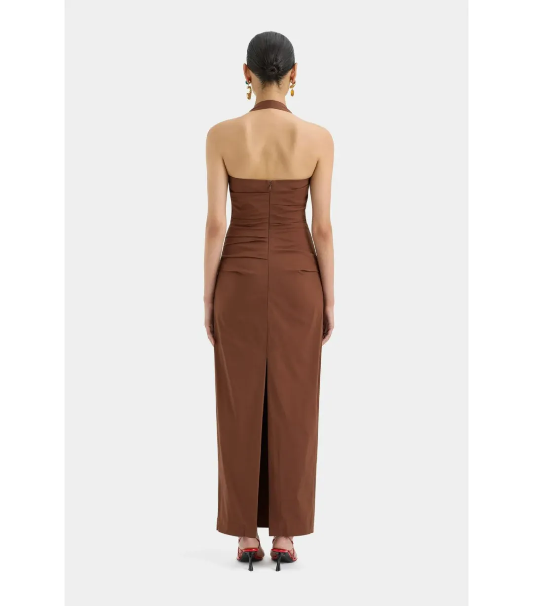 Sir the Label Nikki Gown in Chocolate Size 0 / AU 6 for rent on The Volte - main image