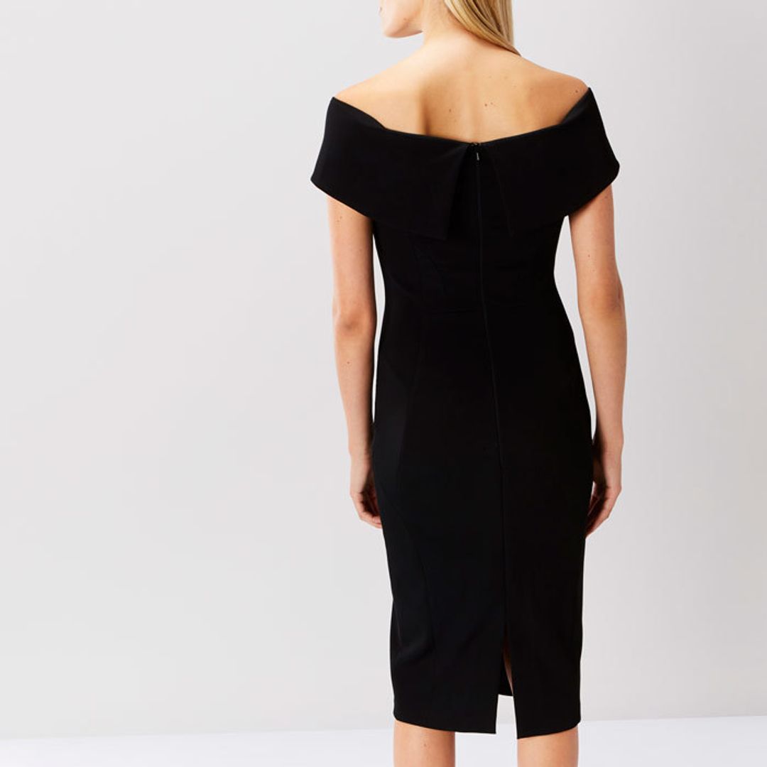 Coast Jessa Bardot Shift Dress Black Size 12 for rent on The Volte - main image