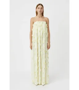 Camilla and Marc Daphne Strapless Dress in Lemon Yellow Size AU 6 for rent on The Volte - image 1