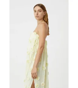 Camilla and Marc Daphne Strapless Dress in Lemon Yellow Size AU 6 for rent on The Volte - image 2