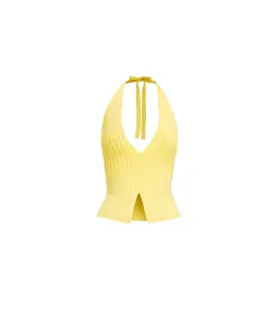 Kookai Serah Vee Top and Skirt Set in Lemon Size AU 10 for rent on The Volte - image 4