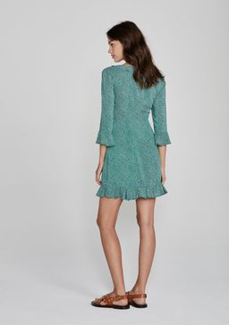 Auguste the Label Diamond Rumba Sleeved Mini Dress Green Size 10 for rent on The Volte - image 2