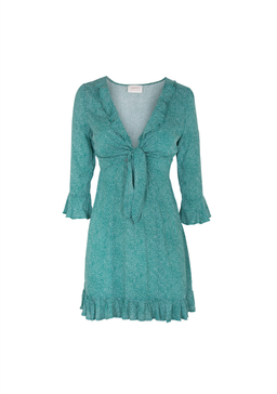 Auguste the Label Diamond Rumba Sleeved Mini Dress Green Size 10 for rent on The Volte - image 5