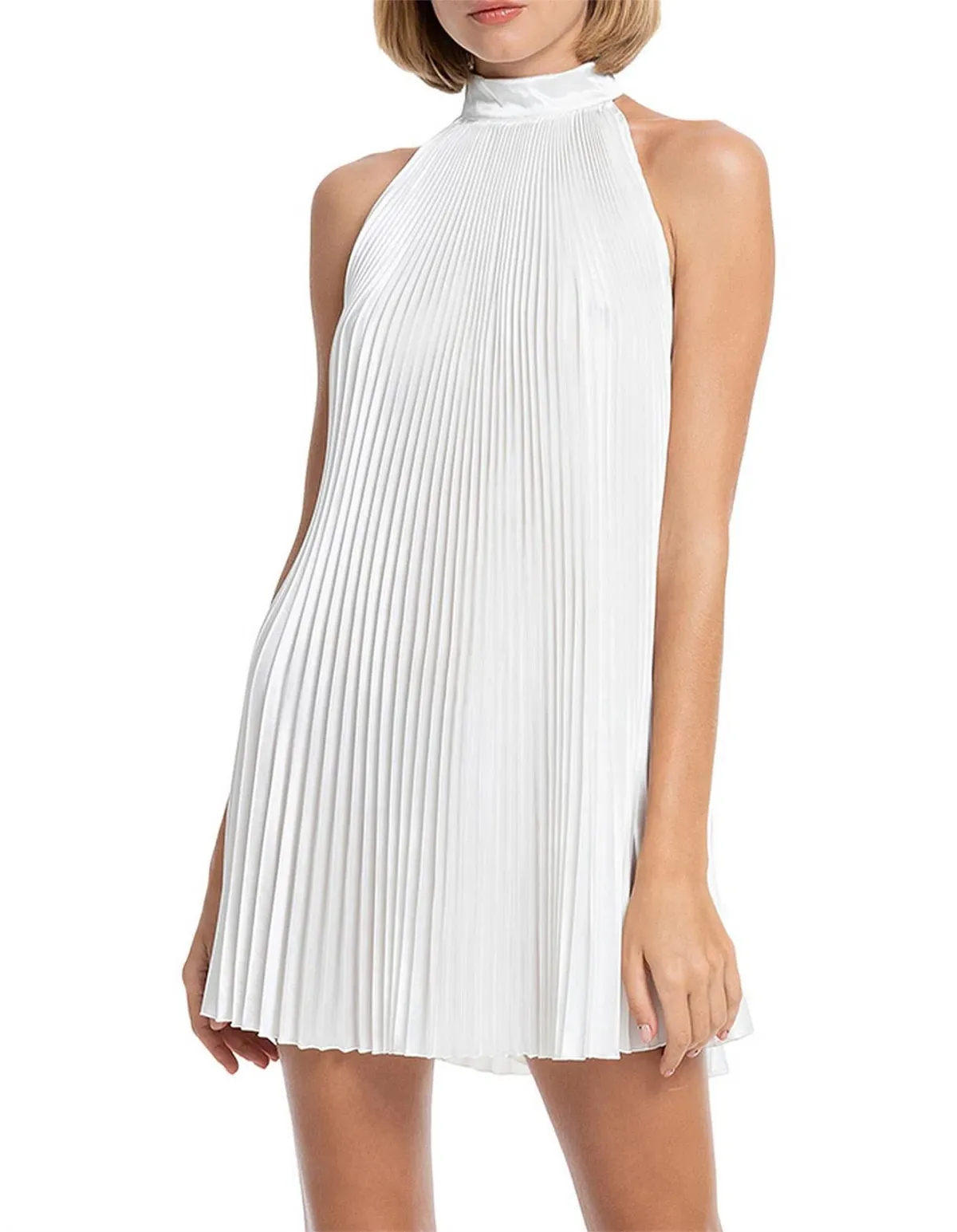 Lidee Amour Halter Neck Mini Dress White Size 10 - Image 2