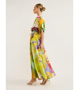 Alemais Luca Silk Top Size 12 and Skirt Size 10 Set Multi for rent on The Volte - image 5