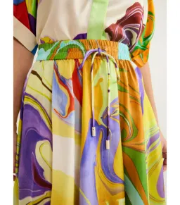 Alemais Luca Silk Top Size 12 and Skirt Size 10 Set Multi for rent on The Volte - image 3