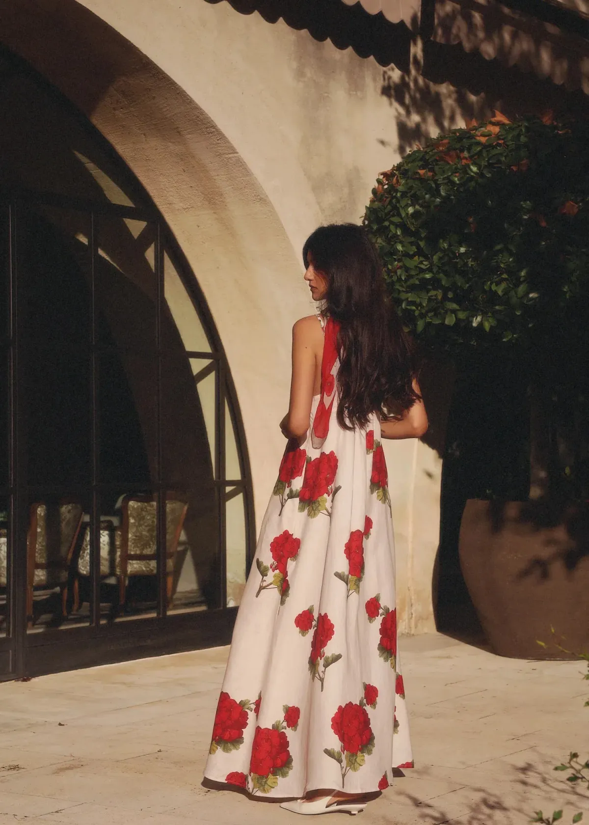 Morton Mac Camilla Dress in Crimson Ivy Size M / AU 10 - Image 2