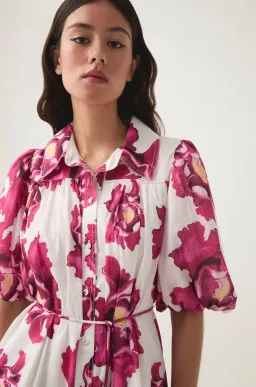 Aje Eliza Smock Mini Dress Boldly Blooming Size S / AU 8 for rent on The Volte - image 3