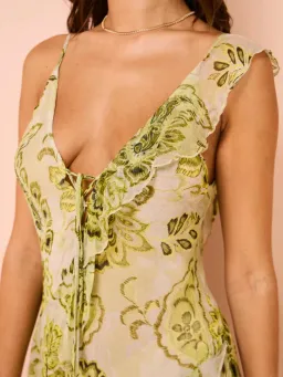 Bec & Bridge LyLou Dress Lemon Paisley Size S / AU 10 for rent on The Volte - image 4