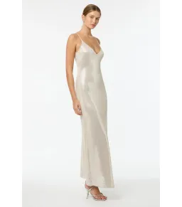 Manning Cartell High Voltage Slip Dress Nude Silver Size AU 8 for rent on The Volte - image 2