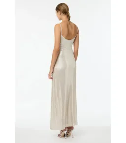 Manning Cartell High Voltage Slip Dress Nude Silver Size AU 8 for rent on The Volte - image 4