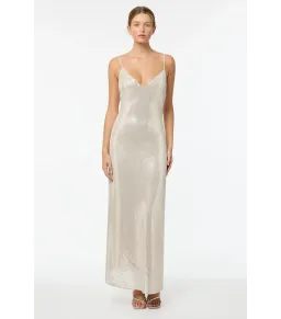Manning Cartell High Voltage Slip Dress Nude Silver Size AU 8 for rent on The Volte - image 1