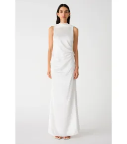 Misha Ketina Gloss Satin Gown Ivory Size 8/S for rent on The Volte - image 2