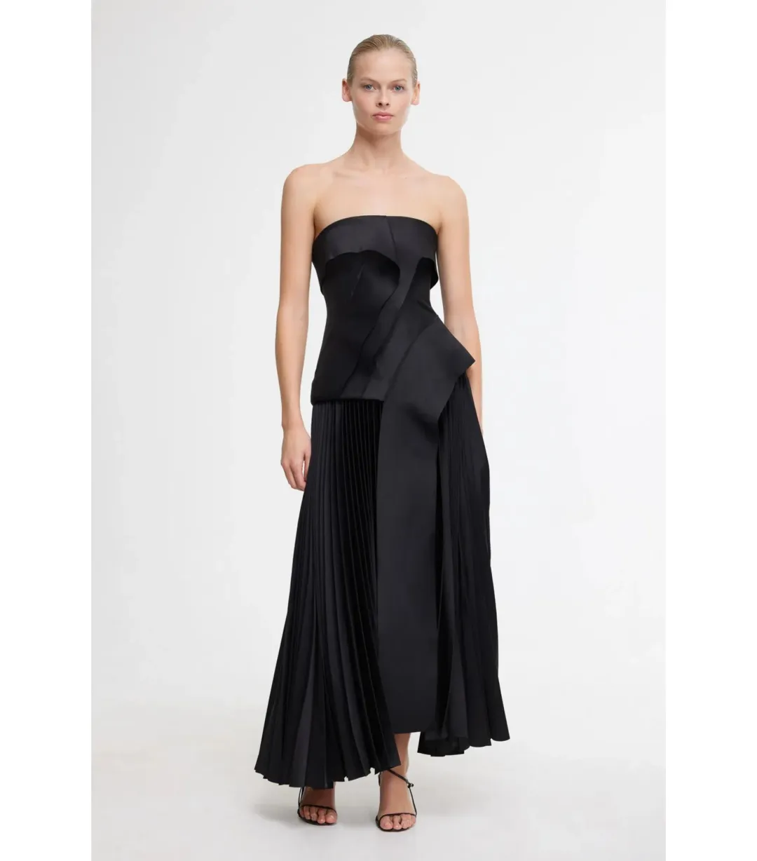 Acler Hammil Midi Dress in Black Size AU 10 for rent on The Volte - main image