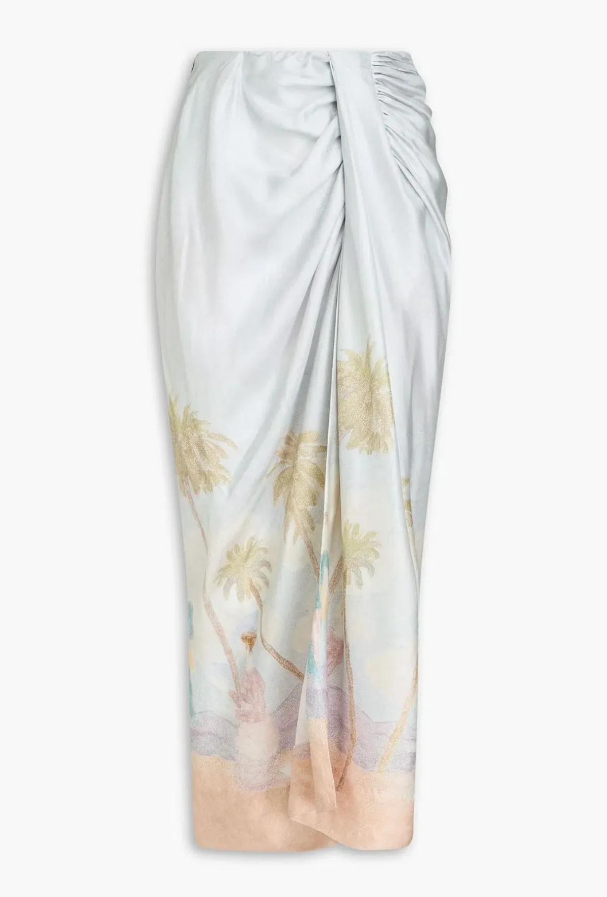 Zimmermann Ruched Printed Maxi Skirt Size S / AU 8 - Image 3