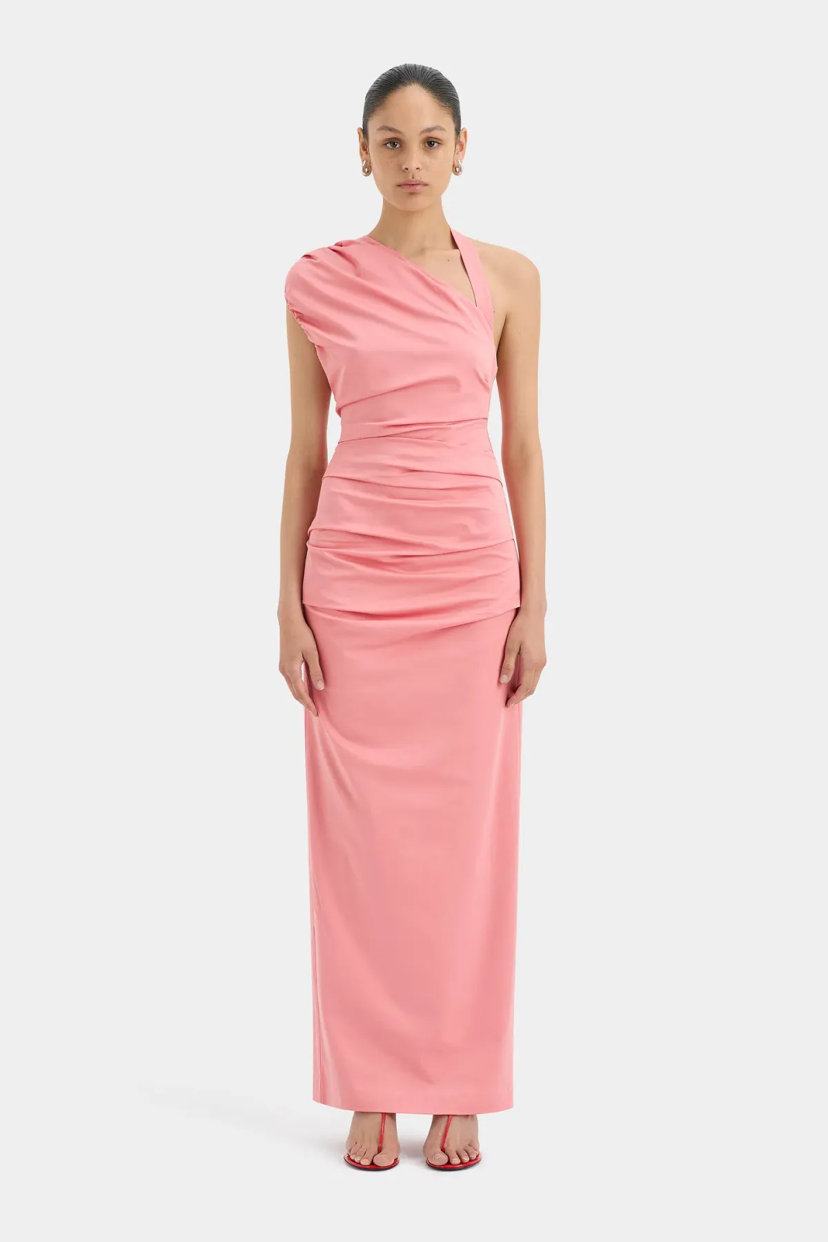 Sir The Label Giacomo Gathered Gown Pink Size 1 / AU 8 for rent on The Volte - main image