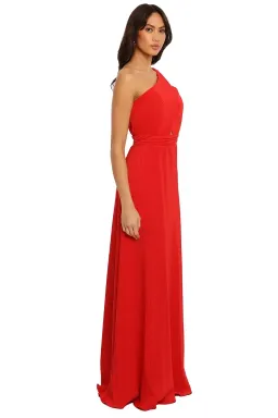 Langhem Dior Gown Red Size 16 for rent on The Volte - image 2