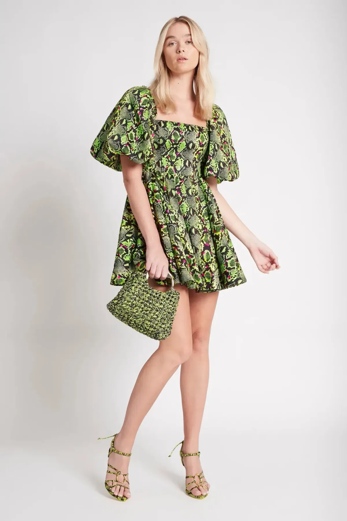 Aje Serpentine Corset Mini Dress Print Size 10 - Image 1