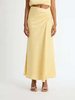 Sheike Milani Top & Skirt Set Lemon Yellow Size L / AU 12 for rent on The Volte - image 4