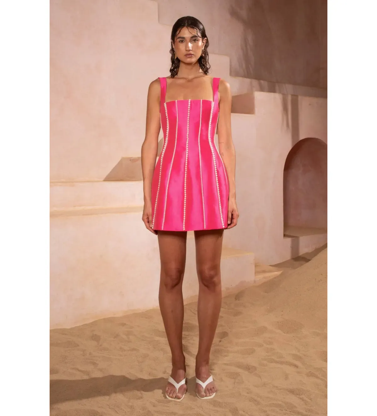 Eliya The Label Tahiti Dress Pink Size 14 for rent on The Volte - main image