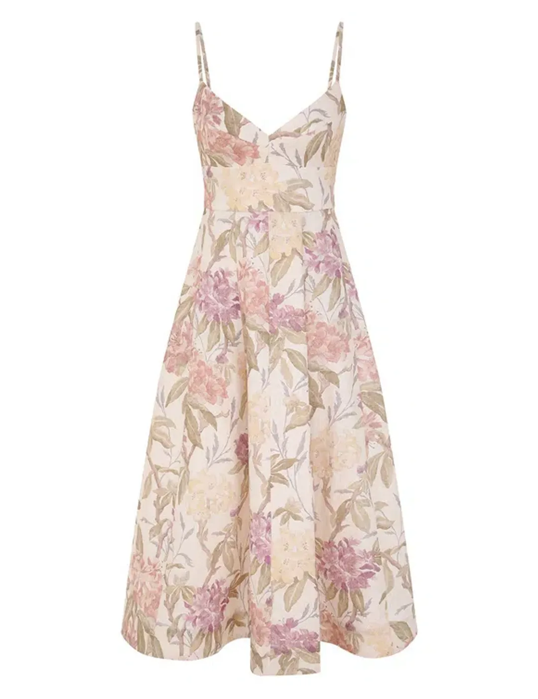 Zimmermann The Illustration Picnic Dress in Cream Inca Lily Size 2/AU 12 for rent on The Volte - main image