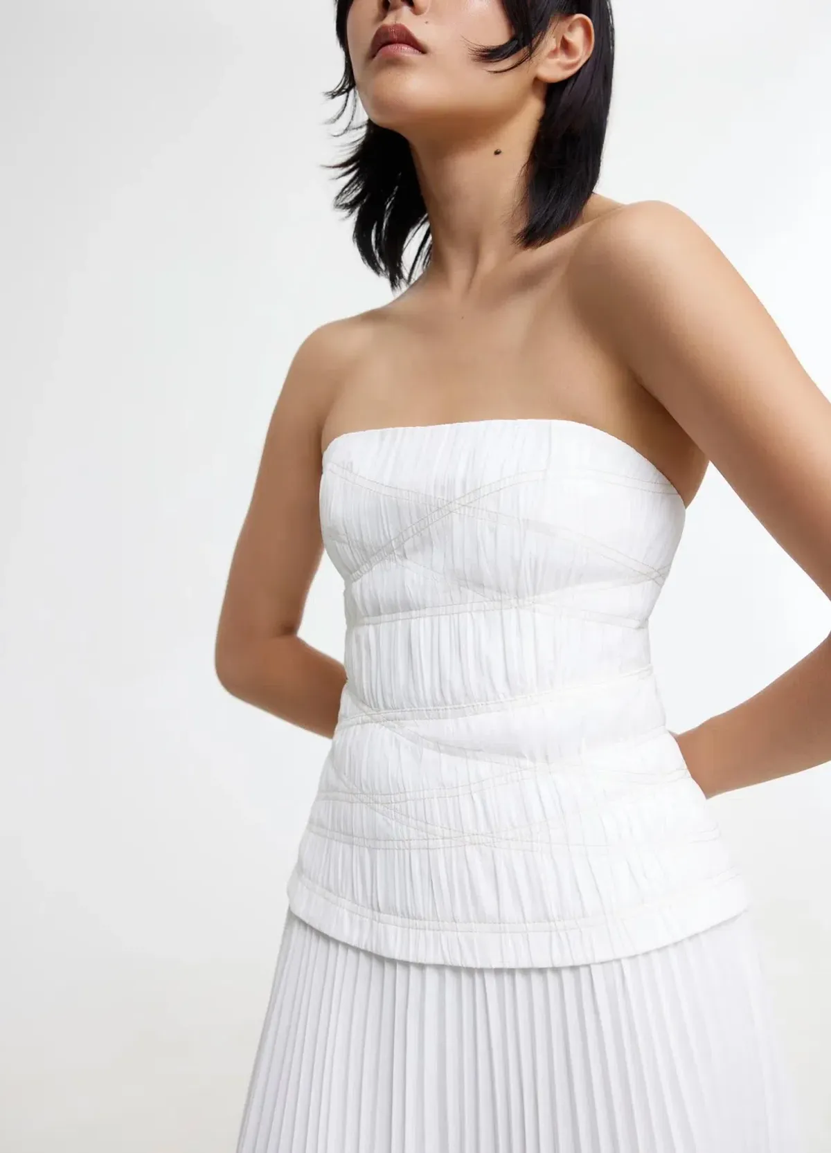 Acler Bristol Midi Dress Ivory Size 10 - Image 2