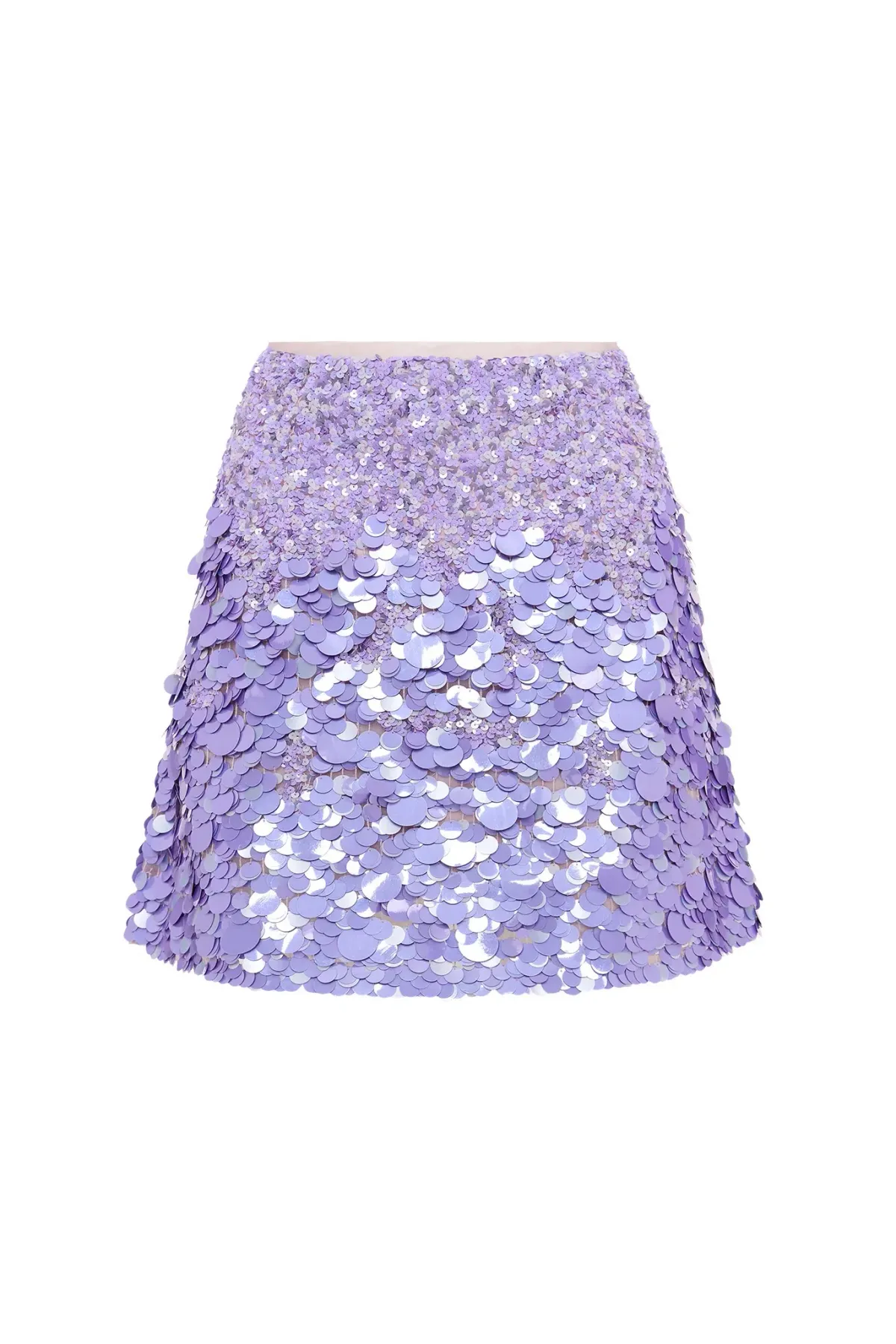 Aje Cherie Sequin Mini Skirt Purple Size 8 - Image 3