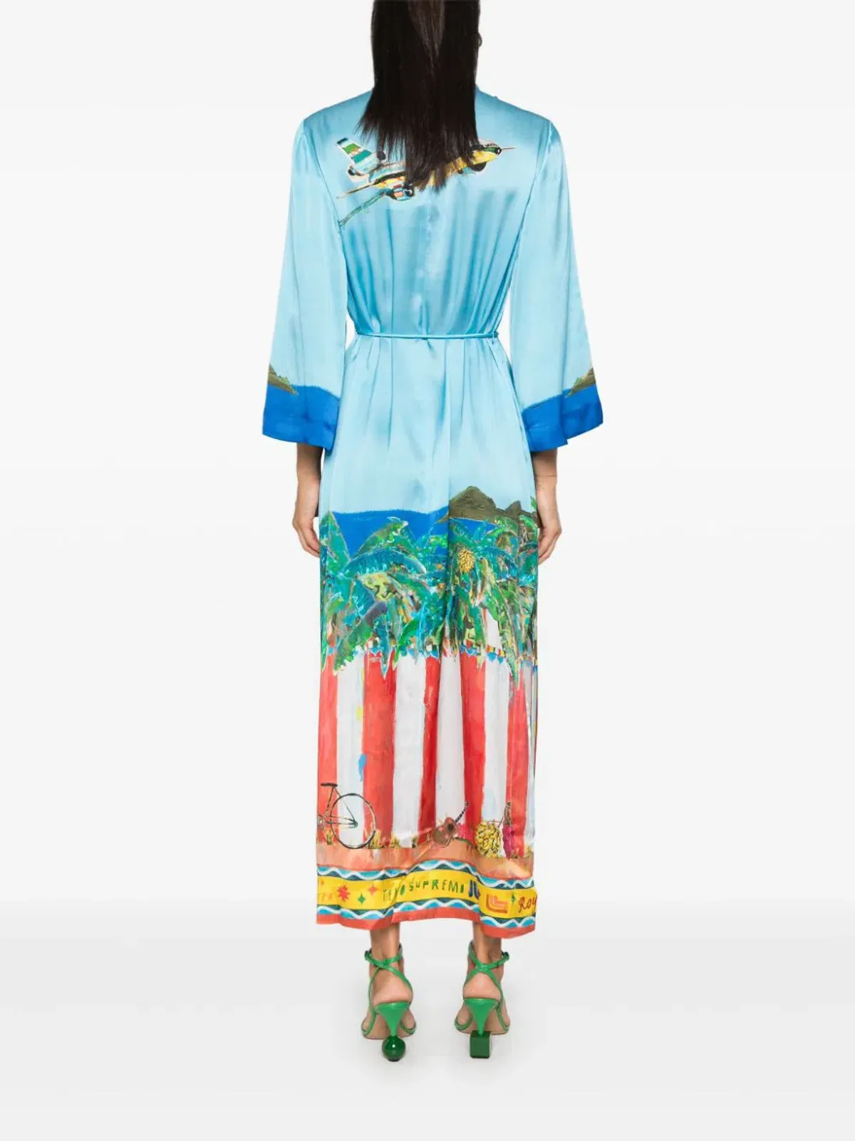 Alemais All Aboard Midi Dress Multi Size 10 - Image 3