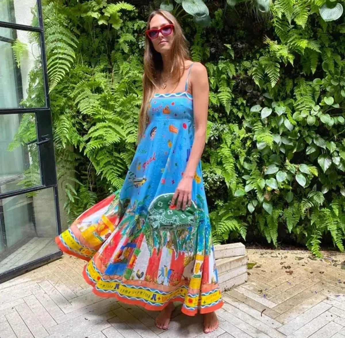 Alemais All Aboard Midi Sundress Multi Size 8 - Image 4