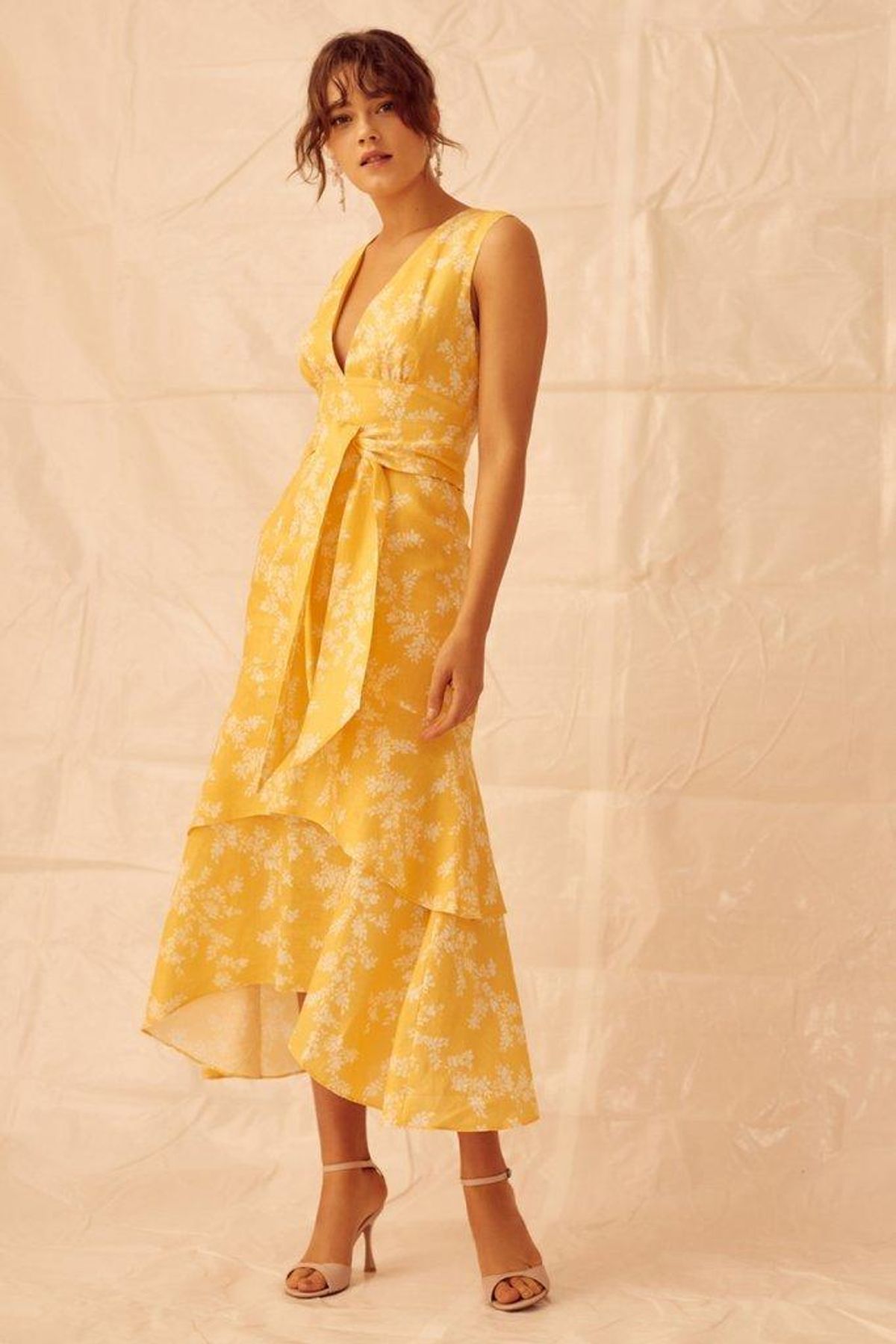 Keepsake The Label Fallen Dress in Golden - Image 1