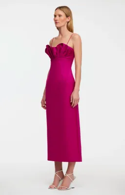 Acler Mahina Midi Dress Plum Size 8 for rent on The Volte - image 2