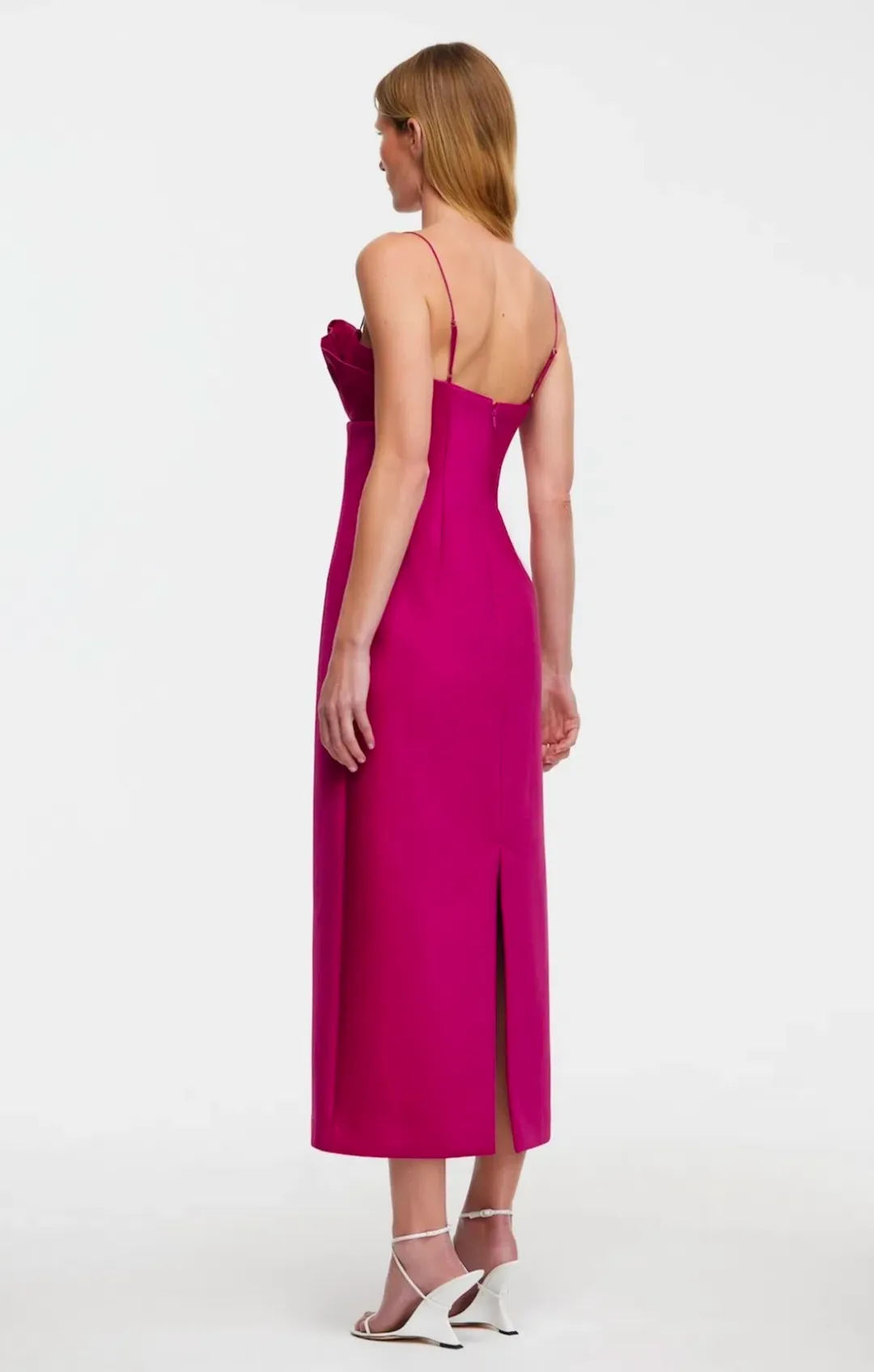 Acler Mahina Midi Dress Plum Size 8 for rent on The Volte - main image