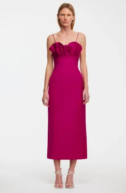 Acler Mahina Midi Dress Plum Size 8 for rent on The Volte - image 5