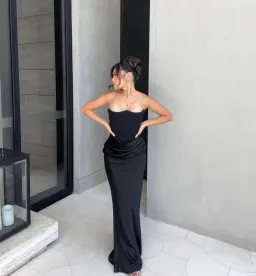 House Of CB Persephone Strapless Corset Dress Black Size S / AU 8 for rent on The Volte - image 1