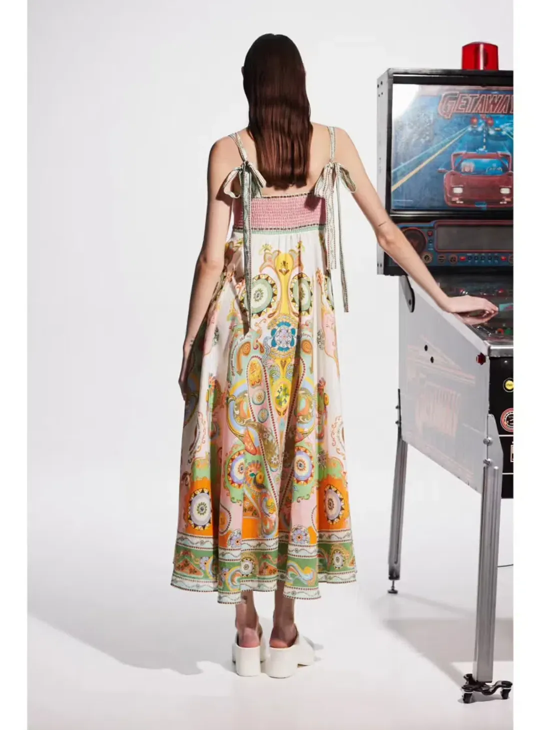 Alemais Pinball Sundress Print Size AU 8 for rent on The Volte - main image